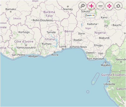 OpenStreetMap with zooming